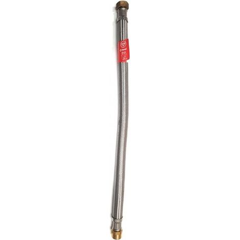 Flexible sanitaire/chauffage Inox Øintér.26mm - Mâle/Femelle 1" - 1000mm - EXTRA TWIST (1/2)