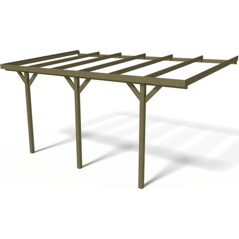 Pensilina in legno Solar 2" - 300 x 454 x 245 cm (1/2)