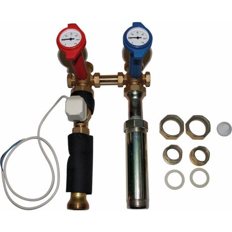 groupe de tuyauterie Wolf 2072195 pour tous Chaudières à gaz sans interrupteur hydraulique, Chaudières à gaz circuit de chauffage