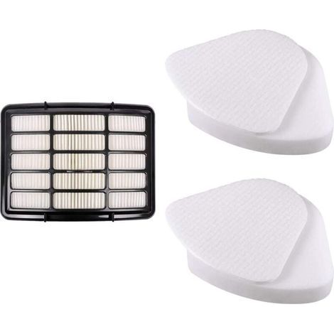 Vacuum filter set for Shark Navigator Lift-Away NV360, NV350, NV351, NV352, NV355, NV356E, NV357, NV370, NV391, UV440, UV490, UV540, XFF350 and XHF350, 2 foam filters + 1 HEPA filter (1/4)