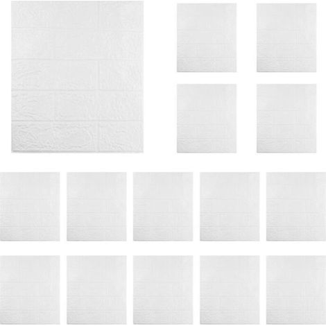 15 PièCes Auto-AdhéSif 3D Brique Autocollant Bricolage éTanche , XU,Mousse Papier Peint Chambre Cuisine Toit Plafond Fond Autocollants Muraux-A - (1/5)