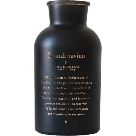 Glasvase, Knospenvase, Dekorationen, Blumenarrangements, Blumenvase, Hydrokultur-Pflanztopf für Schreibtisch, Einweihungsgeschenk, Trockenblumen, Schlafzimmer-Black 10x20cm (1/5)