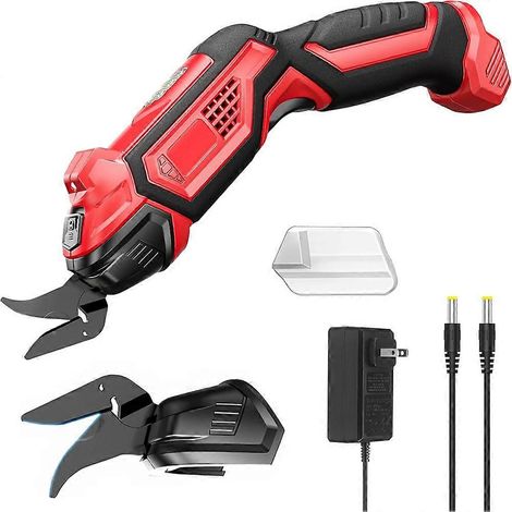 Ciseaux électriques à 2 lames, ciseaux à tissu sans fil 4,2 V rechargeables, coupe-tissu, ciseaux de couture électriques (prise US). (1/5)