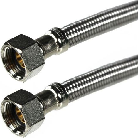 Watts – Flexible sanitaire inox 19mm – Femelle/Femelle 3/4" (20/27) – Longueur 50 cm – Débit 120L/min à 3 bars – Pression max 10 bars