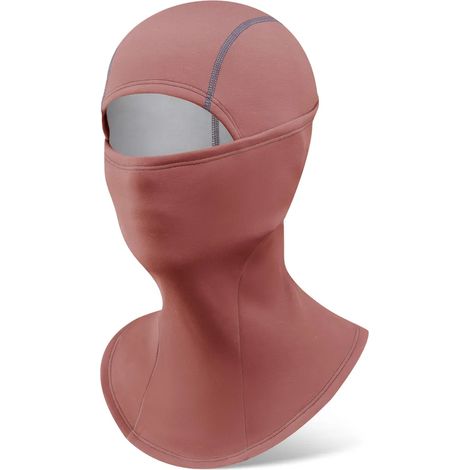 Cagoule thermosensible ROCKBROS, coupe-vent, idéale pour le vélo, le ski et les activités hivernales en extérieur (rouge brique). (1/5)