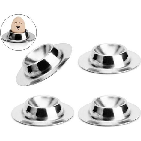 Acier inoxydable Porte-œufs Outils de cuisine pour restaurants à domicile 4Pcs-LIAIKI (1/5)