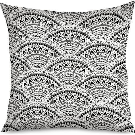Housse de Coussin décoratif motifs coquillages, bohème plage (1/5)