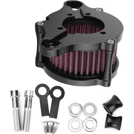 Kit de Filtre à Air en Aluminium Durable pour Harley-Davidson XL 883 et XL1200, Ensemble d'Admission Modifié