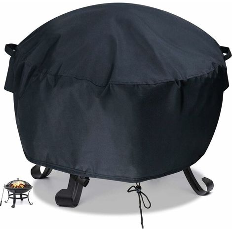 Housse Pour Brasero - 85 x 40 cm - Tissu Oxford 420D Imperméable Anti-UV Résistant Aux Intempéries - Pour Brasero Ronde Ou Carrée (1/5)