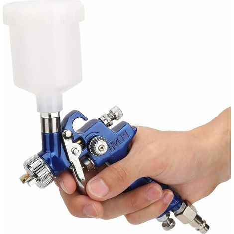 Aérographe Polyvalent Ensemble Voiture Pistolet à Peinture à l'huile pneumatique gravité aérographe européen Type connecteur(0.8mm) (1/5)