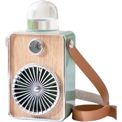 Ventilateur pulvérisateur USB vintage avec veilleuse (1/5)