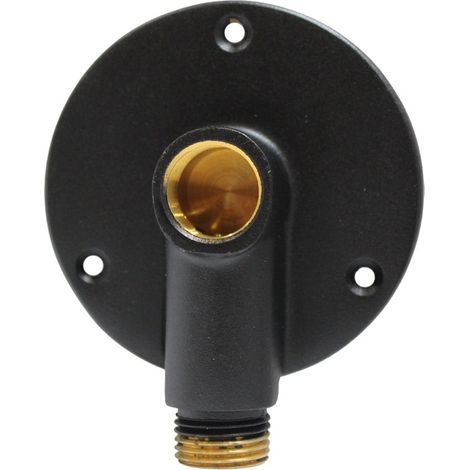 Applique pour robinet de jardin à visser Mâle 1/2" (15/21) pour raccordement cuivre protégé du gel - Coloris Noir - Anquier (1/5)