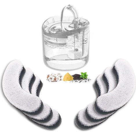 Fontana automatica per gatti da 1,8 litri, ideale per gatti, cuccioli e altri animali domestici, con 8 modalità di erogazione dell'acqua intelligenti, 1 filtro a carboni attivi e 1 pompa USB silenzios (1/5)