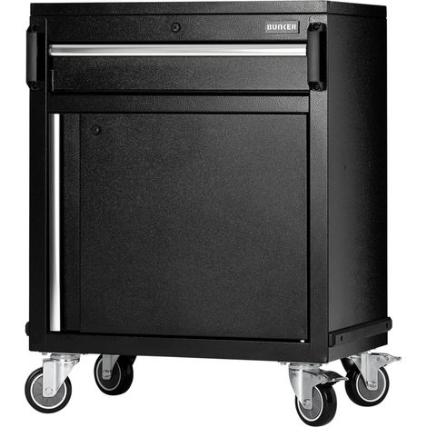 Draper 23687 BUNKER Modular Power Tool Mobile Cabinet, 1 Drawer, 1 Door, 646mm