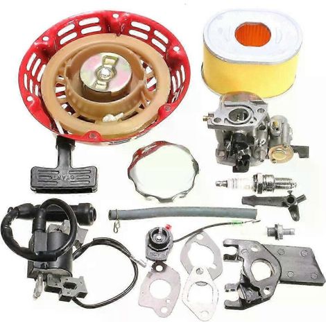 Kit de mantenimiento para Honda GX200 GX140 GX160: carburador, bujía, bobina de encendido, motor de arranque, juntas.
