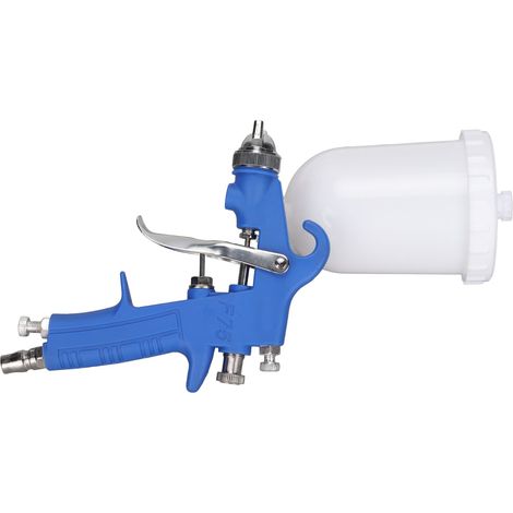 Pistolet à Peinture Air Petit, HVLP à Gravité pour Peinture Bleu, Aérographe Haute Pression Basse (1/5)