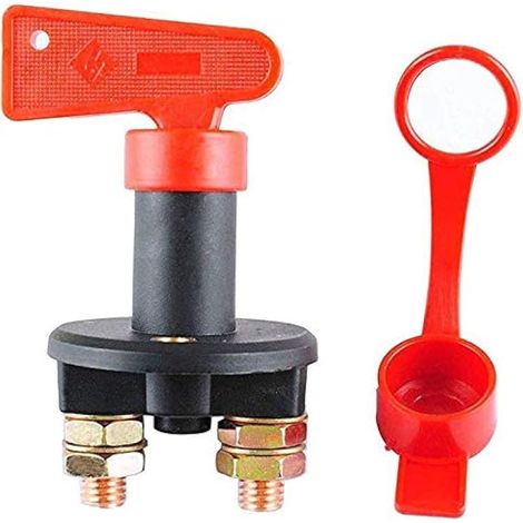 Interrupteur de Batterie de Déconnexion, Coupe Circuit Batterie 12/24V pour Voiture Véhicules Marine Bateau par (1/5)