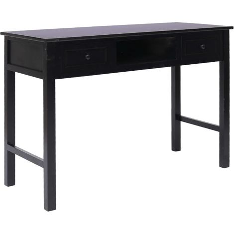 Bureau 2 tiroirs paulownia et peuplier noir Maho (1/5)