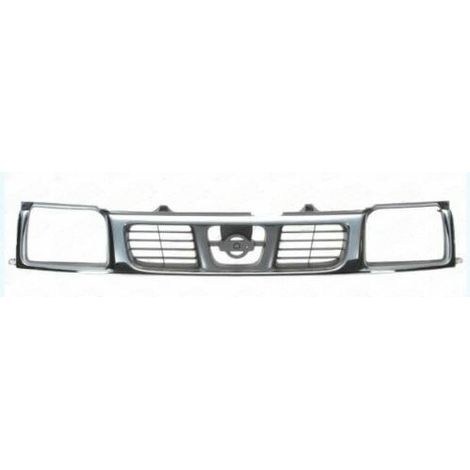 Grille de calandre avant grise et chromée Nissan Navara D22 1998-2002