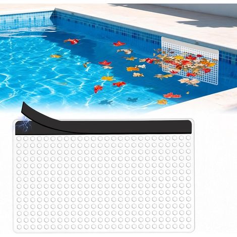 Protection de skimmer de piscine magnétique pour un montage et un démontage faciles - Empêche les blocages et les blocages du skimmer - Grille de protection pour piscines enterrées dans le (1/5)