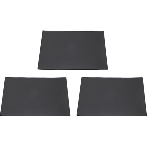 3-teiliges Set flexibler Reparaturmatten, rutschfest, hitzebeständig, wasserdicht, schwarz