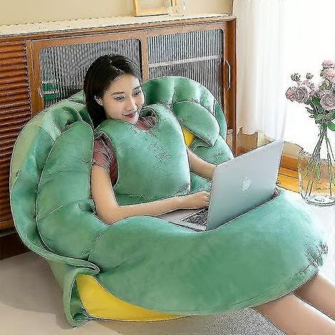Coussins en forme de carapace de tortue portables, costume en peluche pondéré géant en forme de carapace de tortue, cadeau d'anniversaire 100cm (1/3)