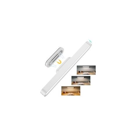 Schrankbeleuchtung, wiederaufladbare Spiegelleuchte, magnetisch dimmbare Schrankleuchte mit 3 einstellbaren Farben und 28 LEDs, kabellose Untertischleuchte, geeignet für Küchen, Treppenhäuser, t-Crezu