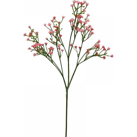 Fleurs Artificielles - Gypsophile - Branche 52 cm - 24 Têtes Fleuries - Décoration Mariage Fête Maison - Lot de 1 (1/4)