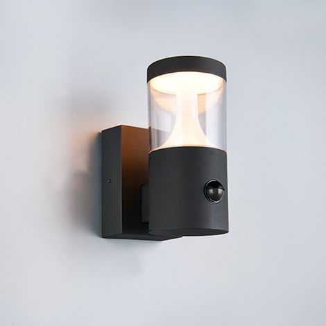 Lampe murale Tagus anthracite avec capteur - 238569142