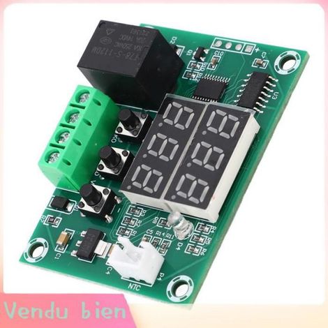Garosa Module de thermostat numérique à double affichage Contrôleur de Température Numérique XH W1219, Module de bricolage module (1/5)