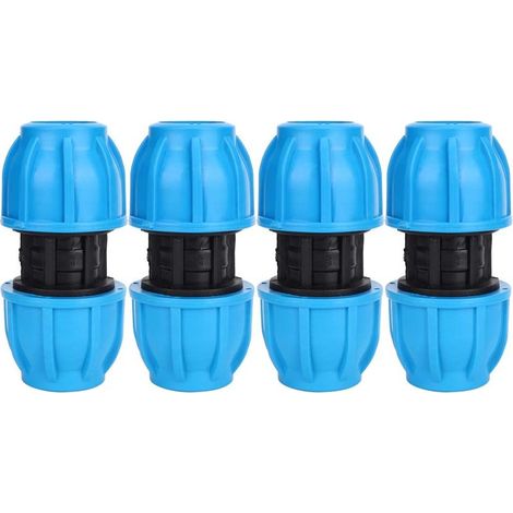 4 Pcs PE en Plastique 25mm à 25mm Droite Tuyau d'eau Connecteur PPR PE PVC Tuyau Connexion Raccord (1/5)