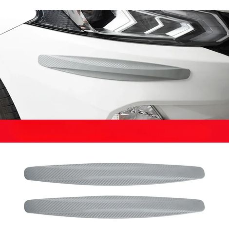 (GRIS) 2 pièces Bandes de protection pour pare-chocs de voiture, protections d'angle, protection anti-rayures, moulures de style, pièces extérieures anti-collision (1/5)
