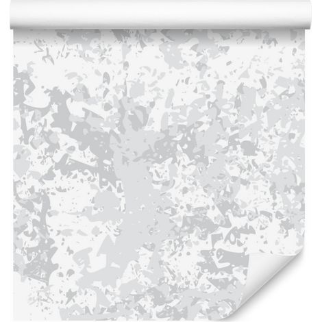 Papier peint effet béton gris clair pour salon et chambre 50x1000 cm (1/5)