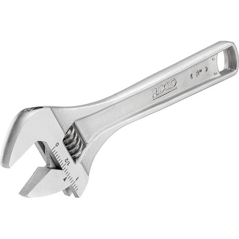 RIDGID 86907 758 Chiave a rullino, chiave a rullino da 20 cm con misure metriche e SAE (1/4)