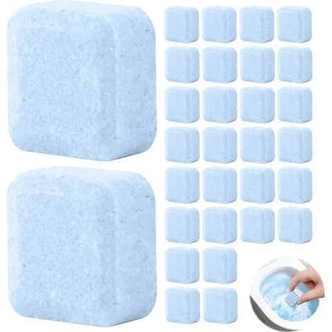 30 x Toilet Bowl Cleaning Tablets, Toilet Cleaner, Extra Strong Toilet Cleaner, Powerful Cleaning for Toilets and Urinals, Toilet Tablets for Toilets and Urinals (1/5)