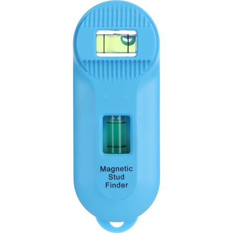 Detector de vigas magnético portátil con nivel de burbuja integrado para paredes (10 x 3,7 x 2 cm), ABS, 70 g – detector de metales y clavos (1/5)
