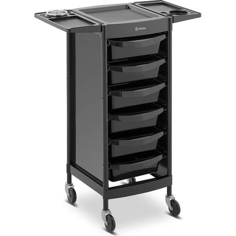 Carrello da parrucchiere con portaphon, 6 cassetti, ripiano, 420 x 390 mm (1/5)