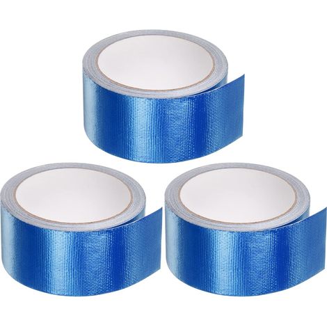 sourcing map Lot de 3 bandes adhésives réparation pour bâche en tissu, 5 cm x 7,5 m, imperméables,