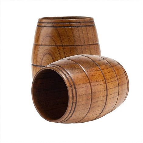 Chopes à bière classiques en bois (lot de 2) (1/5)