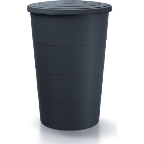 Récupérateur d'eau de pluie 160L – Cuve en plastique lisse anthracite – Dimensions 60x60x87,8 cm – Économie d'eau pour jardin – Prosperplast (1/2)