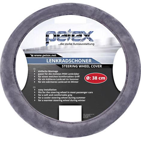 Petex Design 1108 Lenkradbezug Silber 36 - 38 cm