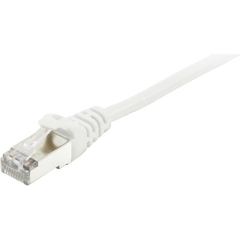 Equip 605517 RJ45 Patchkabel CAT 6 S/FTP 0.50 m Weiß vergoldete Steckkontakte 1 St.