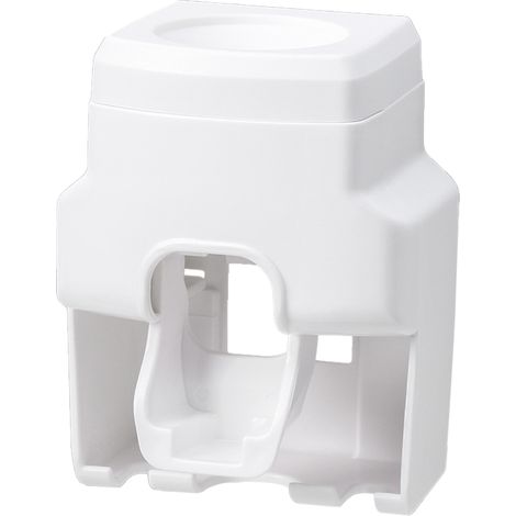 Distributeur De Dentifrice - Porte-Brosse À Dents Murale - Pour Brosse Manuelle Ou Électrique - 1 Tube + 2 Brosses - ABS (1/5)