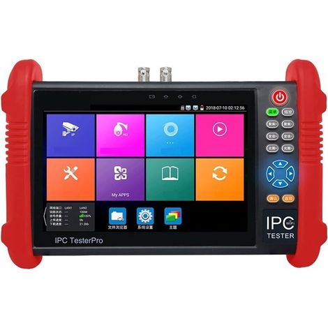 Testeur de caméra de sécurité CCTV Testeur de vidéosurveillance 7 Pouces, testeur de vidéosurveillance 4K, Moniteur vidéo de sécurité avec écran Tactile, Sortie POE, Test (1/5)