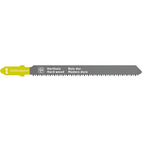 Fein 63503185010 Lama per seghetto alternativo per legno duro BIM 75 T1.5 HW SC 5 pz.