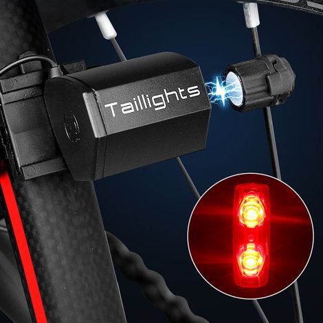 Phare arrière vélo USB rechargeable, lampe LED sécurité pour VTT et vélo de route