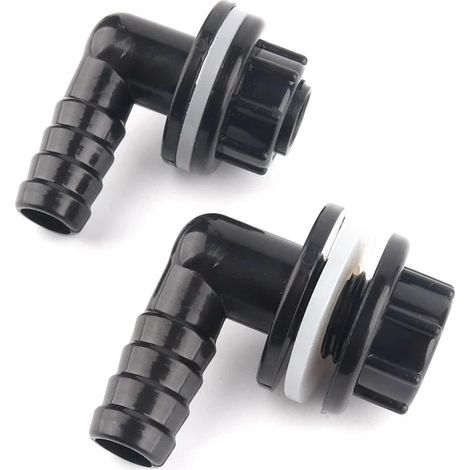 1 pieza de 3/8"-14 mm para acuario, accesorio de tubería acuática para tanque de mascotas, codo de 90 grados, manguera de drenaje.