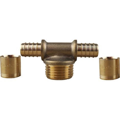 Té à glissement PER Ø12 - Mâle1/2"(15/21) - PER Ø12 - IBP Bänninger (1/3)