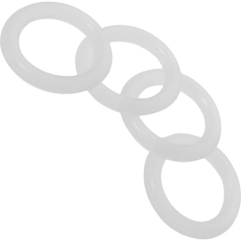 Rondelles de Robinet en Silicone Blanc 4 Pièces pour Robinet (1/5)