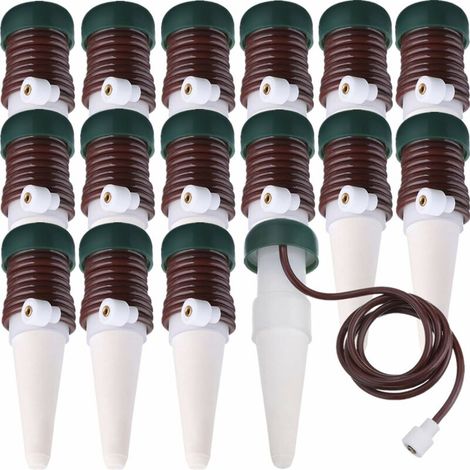 Automatisches Bewässerungssystem von Stakes, langsam freisetzende automatische Tropfbewässerung für Zimmer- und Gartenpflanzen (16er-Packung)